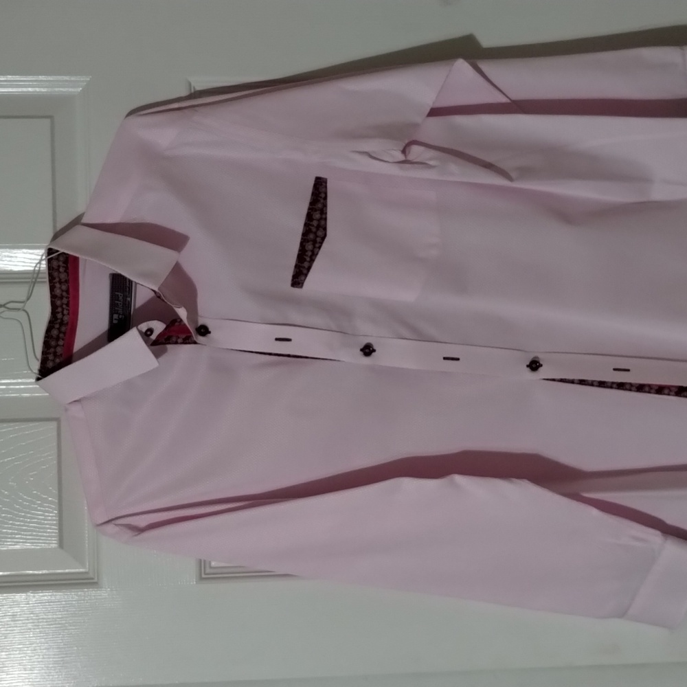 DC Ali dad pink Long sleeve designer button down L